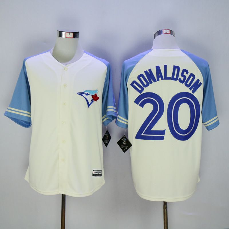 Men Toronto Blue Jays #20 Donaldson Cream MLB Jerseys->toronto blue jays->MLB Jersey